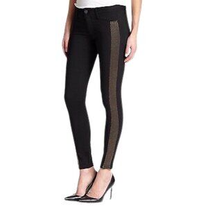 Paige Melissa Ponte Metallic Stripe Skinny Legging